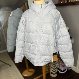 The North Face Light Gray Puffer Jacket